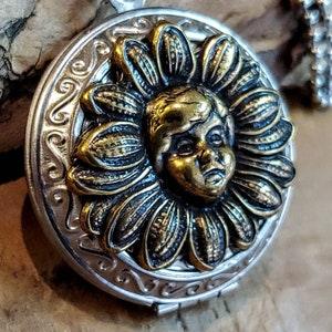 Fillable Daisy Locket | Daisy Baby | Cremation Jewelry | Hair Locket | Cremation Necklace | Urn Jewelry | Sunflower Urn Necklace - Flowerhint