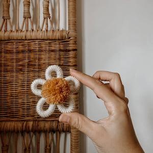 Daisy Macrame Magnets | Handmade | Baby Shower, Birthday Gifts | Boho Magnets - Flowerhint